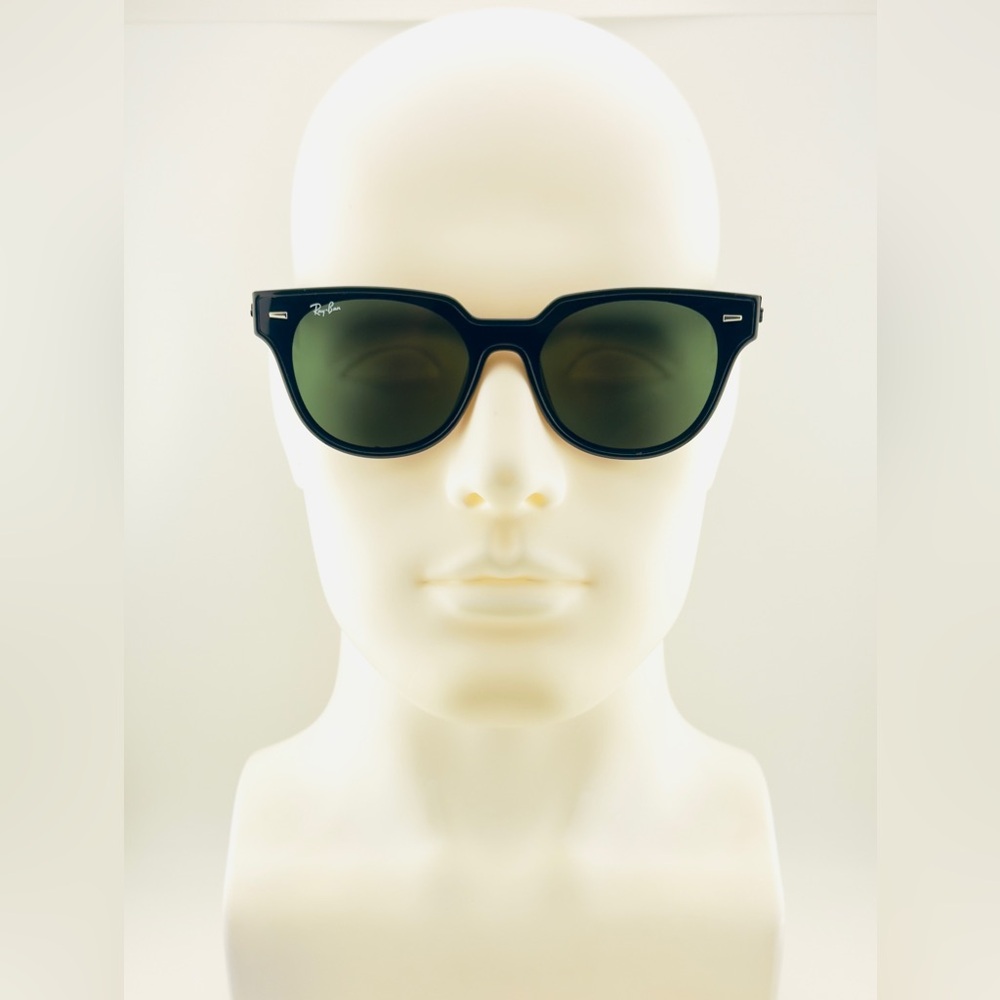 Ray-Ban Blaze Meteor Sunglasses RB4368N Polished Black Frame with Green Lenses